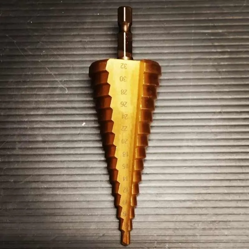 Cobalt step drill bits: unmatched precision and versatility.