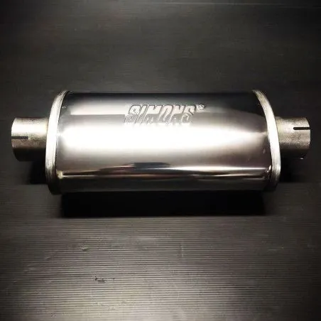 Silencieux Universel Turbotight Simons - 76 Mm U307600R - Très Silencieux Inox