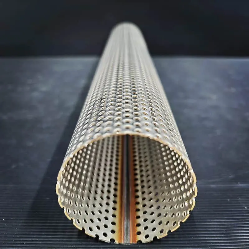 Tube D'échappement Perforé En Acier Aluminisé, Longueur 500 Mm - Différents Diamètres Disponibles